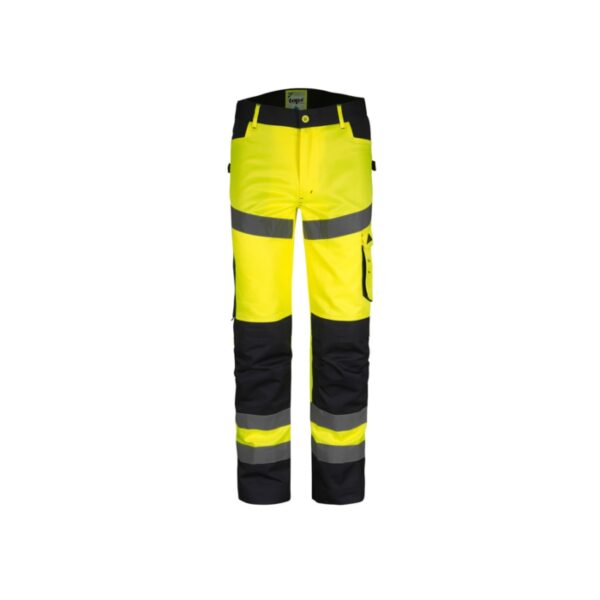 Pantaloni reflectorizant Top Nova galben WorkCenter Echipamente de protectie